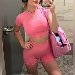 Alaphalete Cotton Candy Crop Top